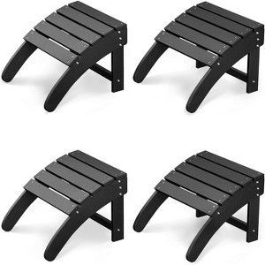Adirondack Ottoman Footrest, Weatherproof Patio Footstool for Lawn, Porch, Pool, or Backyard - 1 of 4
