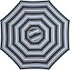 Heynemo 9 ft Patio Umbrella Striped Outdoor Table Market Umbrella with Push Button Tilt, Crank 8 Sturdy Aluminum Ribs & Blue Brown striped - 4 of 4