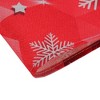 Unique Bargains Christmas Place Mats Linen Red White 13" x 17.7" 2Pcs - 4 of 4