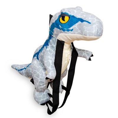 Fast Forward Jurassic World Velociraptor Blue 17-Inch Plush Backpack