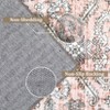Rug Vintage Living Room Rug Ultra-Soft Faux Wool Throw Carpet Non Slip Backing Oriental Floral - 4 of 4