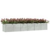 VidaXL Garden Raised Bed 189 inches x31.5 inches x30.3 inches  Galvanized Steel Silver - image 3 of 4