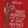 Princess Bride Hello My Name Is Adult T Shirt, Red - image 2 of 4