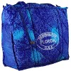 LA LEELA Women's Summer Water Resistant Pool Tote Bag with Matching Beachwear Holiday Sarong Wrap One Size Camouflage Dark Blue - 2 of 4