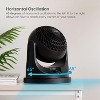 IRIS USA WOOZOO Fan, Small Oscillating Desk Fan, Table Air Circulator, 3 Speeds, 30 db Low Noise - 2 of 4
