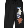 We Baby Bears Three Bears Men's Black Graphic Sleep Pants - image 2 of 4