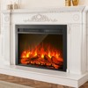 VEVOR Electric Fireplace Insert, 28.5 inch Recessed and Wall Mounted ,8h Timer & Remote Control, w/ 750W/1500W Dual Heating Modes, 5000BTU Black - 2 of 4