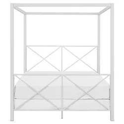 Queen Riley Canopy Bed White - Room & Joy