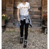 Women's Pumpkin Graphic Tee - Grace & Lace - 3 of 4