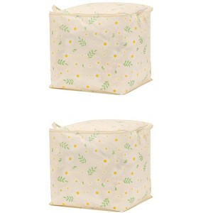 REGALWOVEN Foldable Non-Woven Fabric Storage Bags with Handle 2 Pcs - 1 of 4