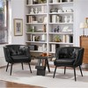 Yaheetech Set of 2 Barrel Shaped Accent Chair with Metal Legs - 2 of 4