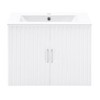 24" Floating Wall Mounted Bathroom Vanity With White Porcelain Sink Soft Close Doors Freestanding Bathroom Cabinet - 3 of 4