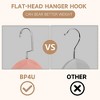 BP4U Premium Wide Shoulder Wooden Suit Hangers, Heavy-Duty Non-Slip Solid Wood Coat Hangers with Locking Bar for Suits & Coats - 3 of 4
