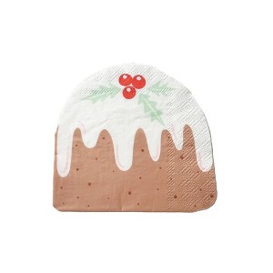 Daydream Society - Baking Spirits Bright Figgy Pudding Petite Napkins - Pack of 16 Paper Napkins - 1 of 3