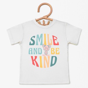 The Juniper Shop Mini Smiley Smile and Be Kind Aria Toddler Short Sleeve Tee - 1 of 4