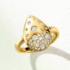 Ross-Simons 0.50 ct. t.w. Scattered White Topaz Teardrop Ring in 18kt Gold Over Sterling - 4 of 4