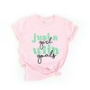 Simply Sage Market Women's Just A Girl With Goals Puff Print Short Sleeve Graphic Tee - 2 of 4