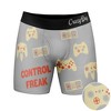 Mens Control Freak Boxer Briefs Funny Video Game Gamer Gift Graphic Novelty Underwear - Crazy Dog Boxer Briefs - image 2 of 4