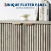 Fluted Buffet Sideboard Cabinet with Storage,2/4 Doors & Adjustable Shelf,Handle,Spacious Tabletop,Modern Wood Coffee Bar Console Table - 4 of 4
