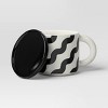 17 fl oz Squiggly Print Mug Black/White - Room Essentials™ - 3 of 4