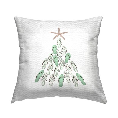 Stupell Industries Sandal Christmas Tree Beach Holiday