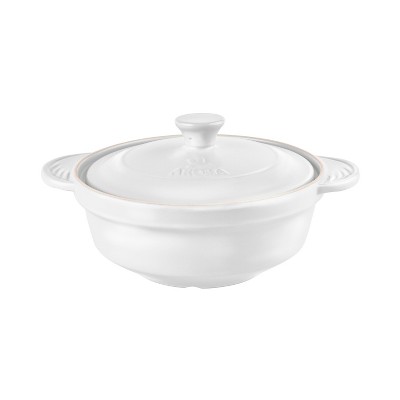 Aroma DoveWare Linen White 3 Quart Covered Stewpot