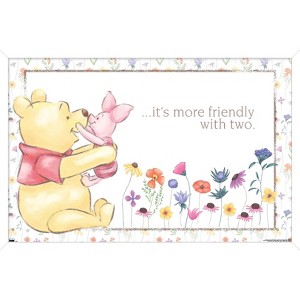 Trends International Disney Winnie the Pooh - 95th Anniversary Framed Wall Poster Prints - 1 of 4