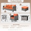 XIZZI Modular Outdoor Swivel Sectional Sofa Set, UV-Resistant Modular Lounge Set w/ Swivel Chairs, Side Table & Optional 3-Seat Sofa, Ottoman, Firepit - 2 of 4