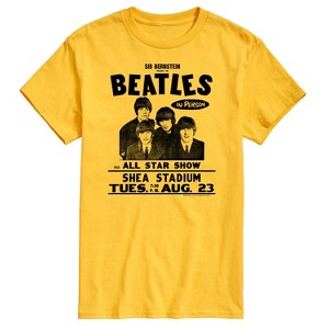 Men's - The Beatles - Shea Stadium In Person All Star Show Concert Short Sleeve Graphic T-Shirt - 1 of 4