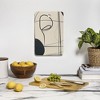 Nadja Abstract Line Art VIII Cutting Board Rectangle - Deny Designs - 3 of 3