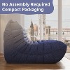 SYFERLORY Armless 3-Seat Togo THREE Seater Large Bean Bag Sofa - 4 of 4