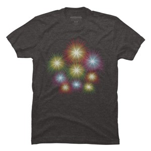 Men's Design By Humans July 4th Fireworks Display By  T-Shirt - 1 of 2
