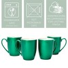 Elanze Designs Gnome With Stripes On Hat 10 ounce New Bone China Coffee Tea Cup Mug, Emerald Green - 3 of 4