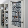 Laura Ashley New 20 Pocket Shoe Organizer Parterre: Over-The-Door Hanging Shoe Rack, Multicolored, Holds 20 Pairs - 2 of 4