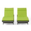 Christopher Knight Home Olivia Rattan Adjustable Gray Chaise Lounges with Cushion(Set of 2) - 2 of 4