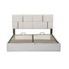 Queen Size Bed Frame with Headboard, Hydraulic Storage System, Velvet Upholstered Platform Bed for Bedroom, Guest Room, No Box Spring Needed - 4 of 4