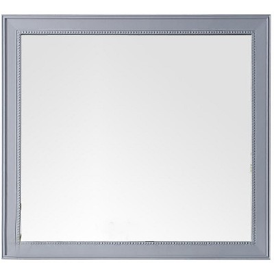 James Martin Vanities Bristol 44" Rectangular Mirror, Silver Gray