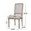 Set of 2 Rustic Dining Chairs with Upholstered Seat and Back,Fluted Wood Legs for Farmhouse Dining Room-Cuddlewood - 4 of 4