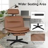 ELECWISH Cross Legged Office Chair with Footrest, Armless Office Desk Chair No Wheels - 4 of 4