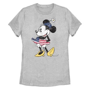 Women's Minnie Mouse Patriotic Fourth of July Outfit T-Shirt - 1 of 4