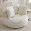 Corduroy Bean Bag Chair with High Back,Oversized Bean Bag Sofa for Adults and Kids,Stuffed Bean Bag Chair for Living Room or Bedroom-Coolbibila - 2 of 4