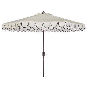 Elegant Valance 11Ft Round Patio Outdoor Umbrella  - Safavieh