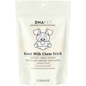 DNA PET Goat Milk Chew Small Sticks for Dogs Up To 20 Lbs, Cheese Probiotic Treats, 3-Count - 3 oz - 1 of 4