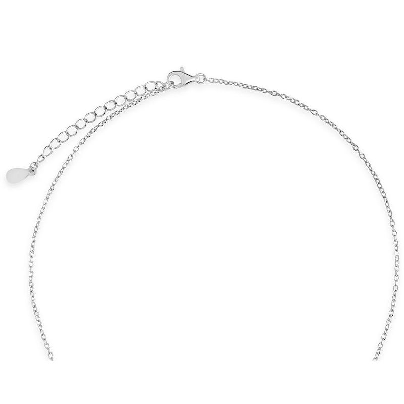 SHINE by Sterling Forever Delicate CZ Constellation Pendant Necklace Silver Aries, 4 of 6