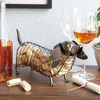 True Dachshund Cork Holder, Decorative Wine Cork Storage and Decor, Set of 1, Rustic Bronze Finish - 4 of 4