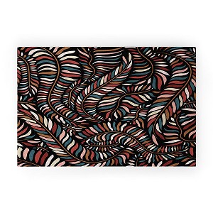 Evamatise Boho Autumn Leaves 30" x 20" Welcome Mat - Society6 - 1 of 4