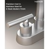 YAWWALK Centerset Bathroom Faucet with High Arc and 360° Swivel Spout, Double Handle - 3 of 4