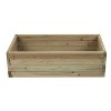 LuxenHome Wood 2.7ft x 1.3ft Raised Garden Bed Brown - image 3 of 4