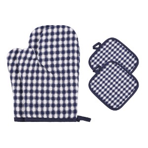 REGALWOVEN Durable Heat Resistant Waterproof Easy to Clean Kitchen Pot Holders and Oven Gloves for Cooking and Baking Oven Mitts - 1 of 4