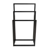 3 Tiers Freestanding Towel Rack Stand, Lightweight Chrome Finish Metal Industrial Modern Washcloths Holder - 4 of 4